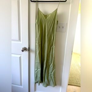 J. Crew Sage Green Slip Dress